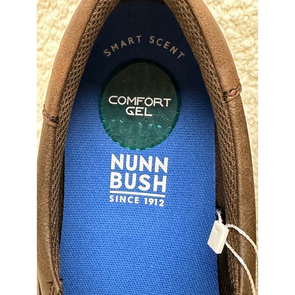 Nunn Bush Slip On Shoes 11W Brown Kore Faux Leather Loafers Casual Comfort - Picture 11 of 11